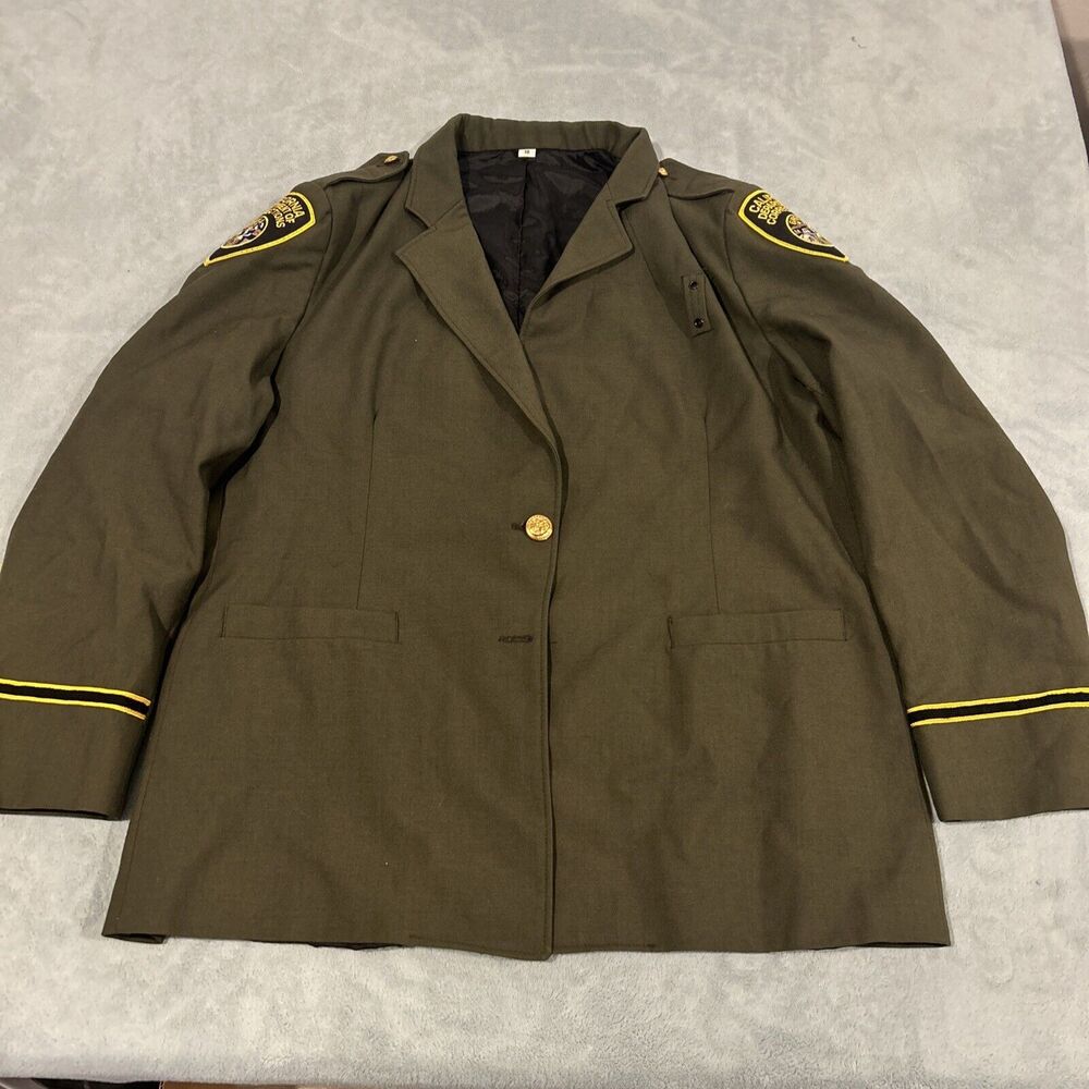 California Department Of Corrections Jacket Mens sz 18 Large Chest 23 Fechheimer